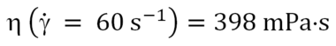 表觀粘度示例